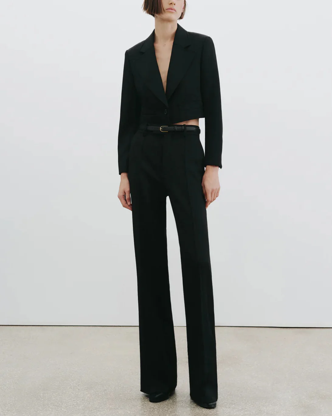 Belino Cropped Jacket | Black - Image 5