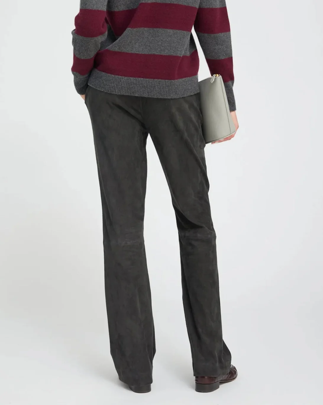 Straight Leg Drawstring Pant | Charcoal - Image 3