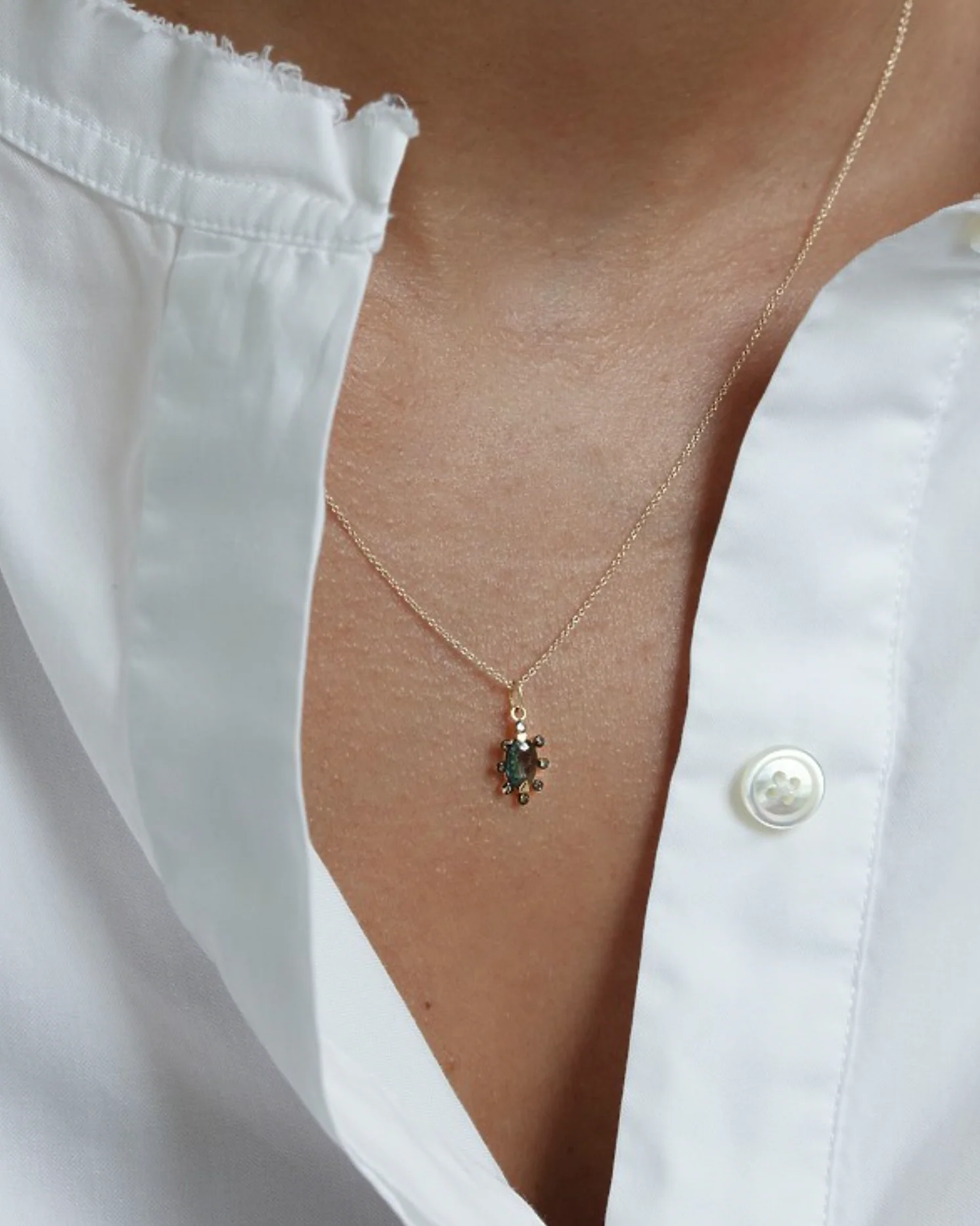 Flora Blue Necklace - Image 3