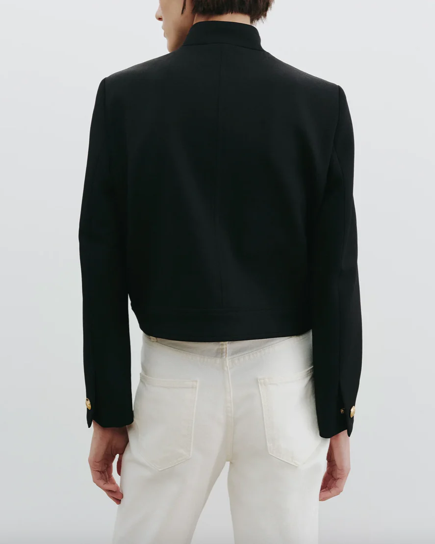 Hadley Cropped Jacket | Black - Image 4