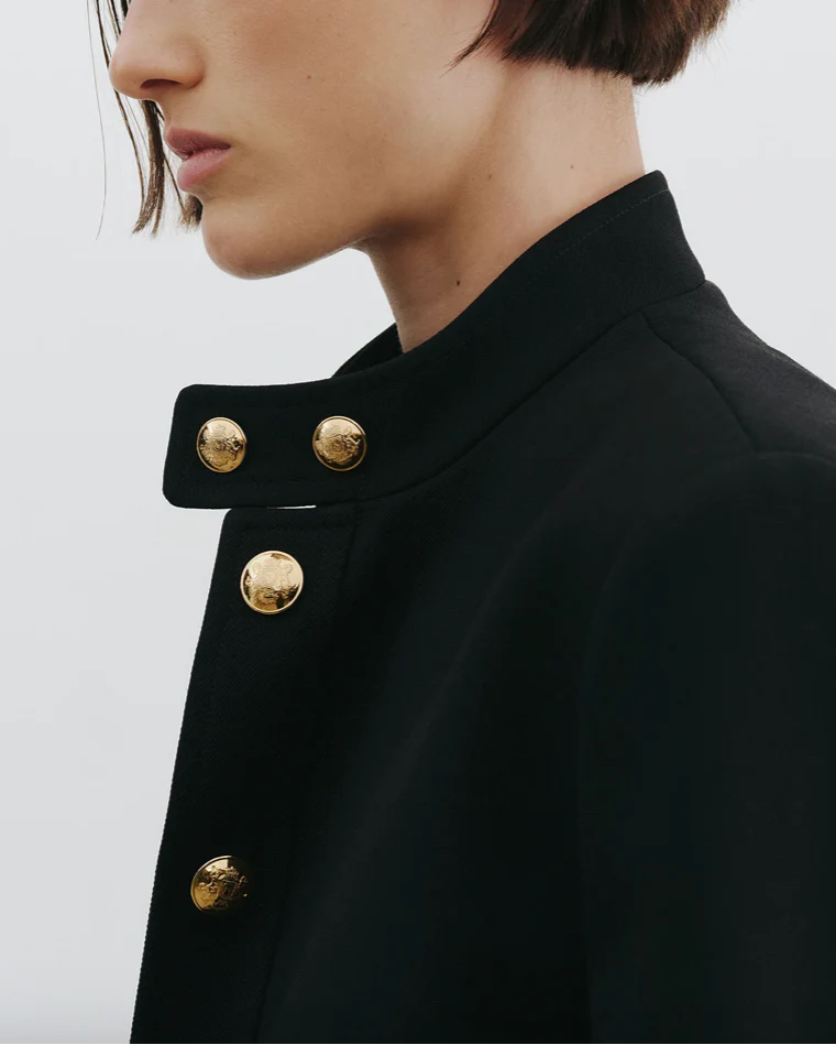 Hadley Cropped Jacket | Black - Image 5