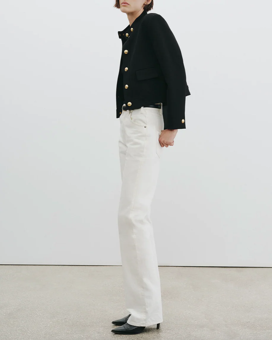 Hadley Cropped Jacket | Black - Image 6