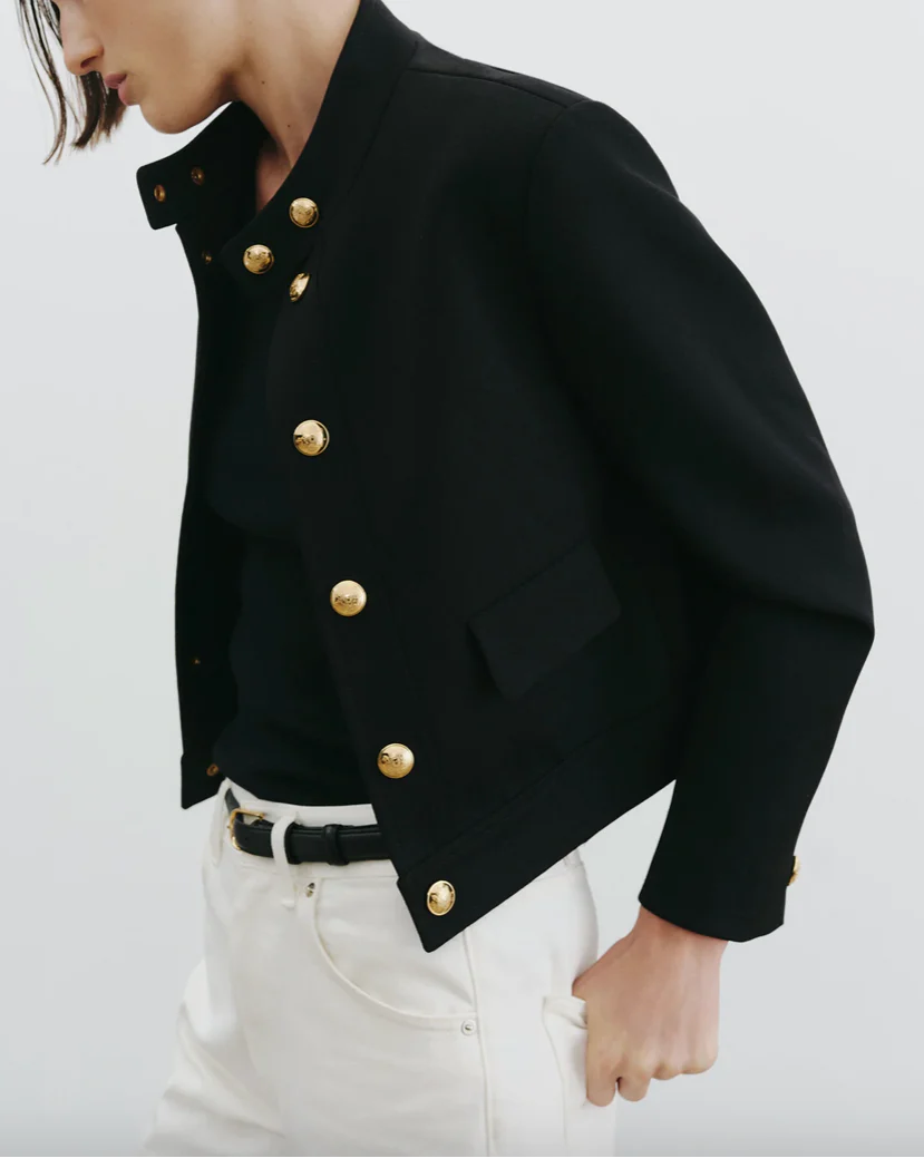 Hadley Cropped Jacket | Black - Image 7