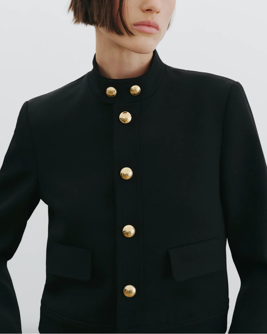 Hadley Cropped Jacket | Black - Image 8