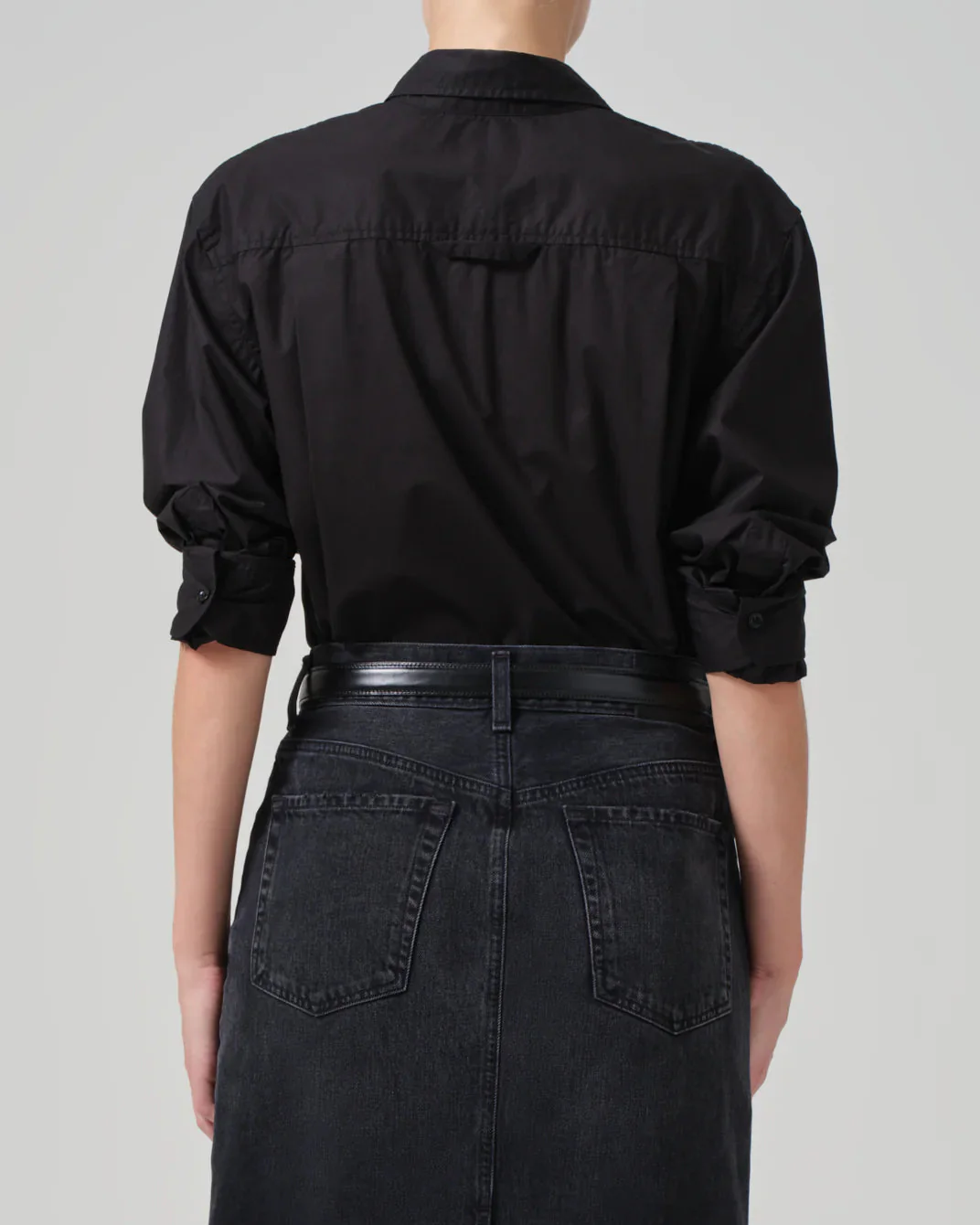 Kayla Shrunken Shirt | Black - Image 4