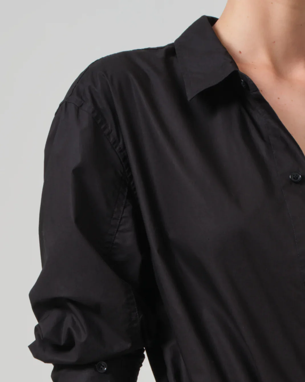 Kayla Shrunken Shirt | Black - Image 5