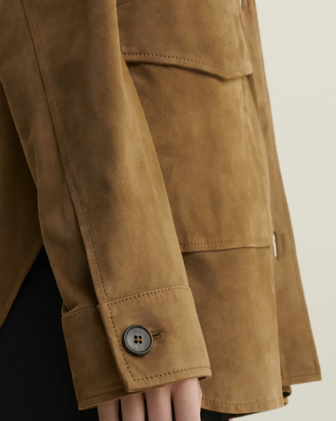 Kaylee Suede Jacket | Olive - Image 3