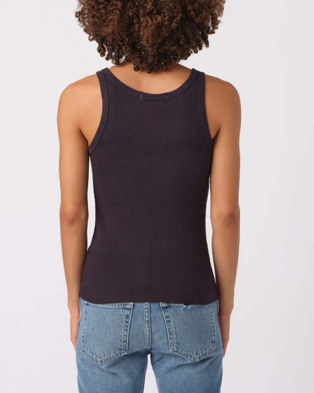 Long Rib Tank | Vintage Black - Image 3
