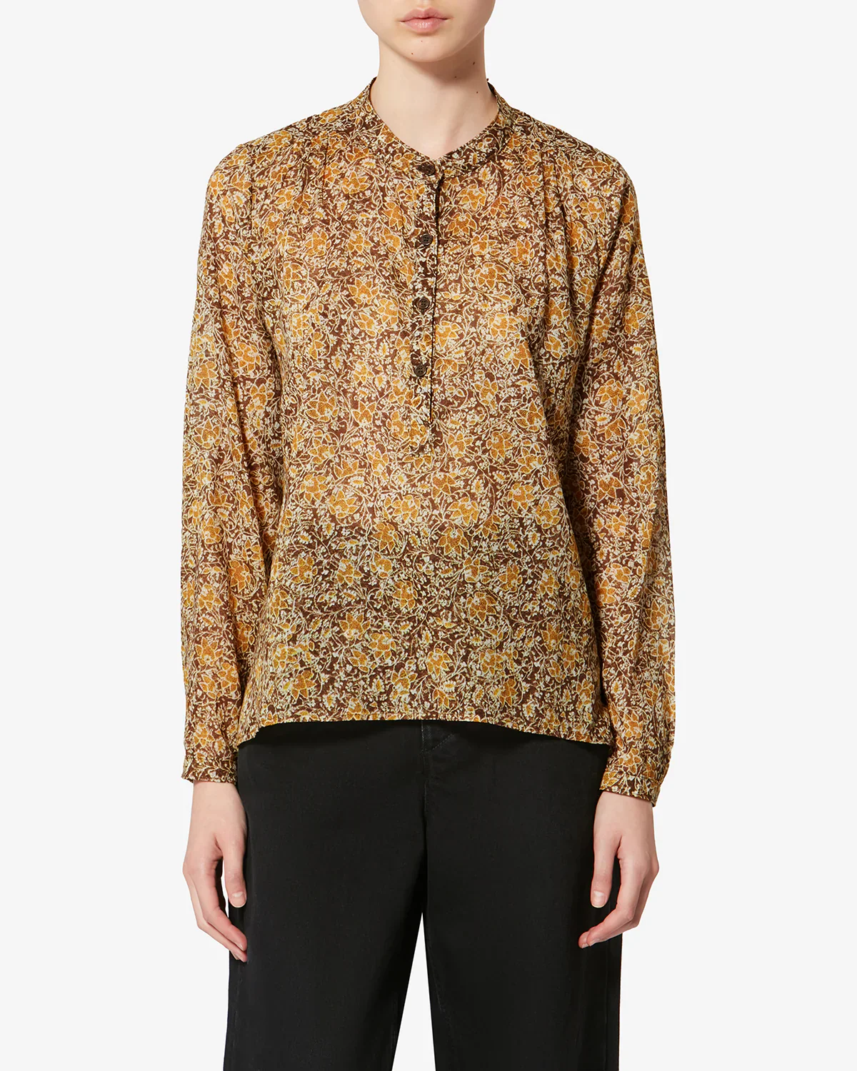 Maria Blouse | Khaki - Image 3