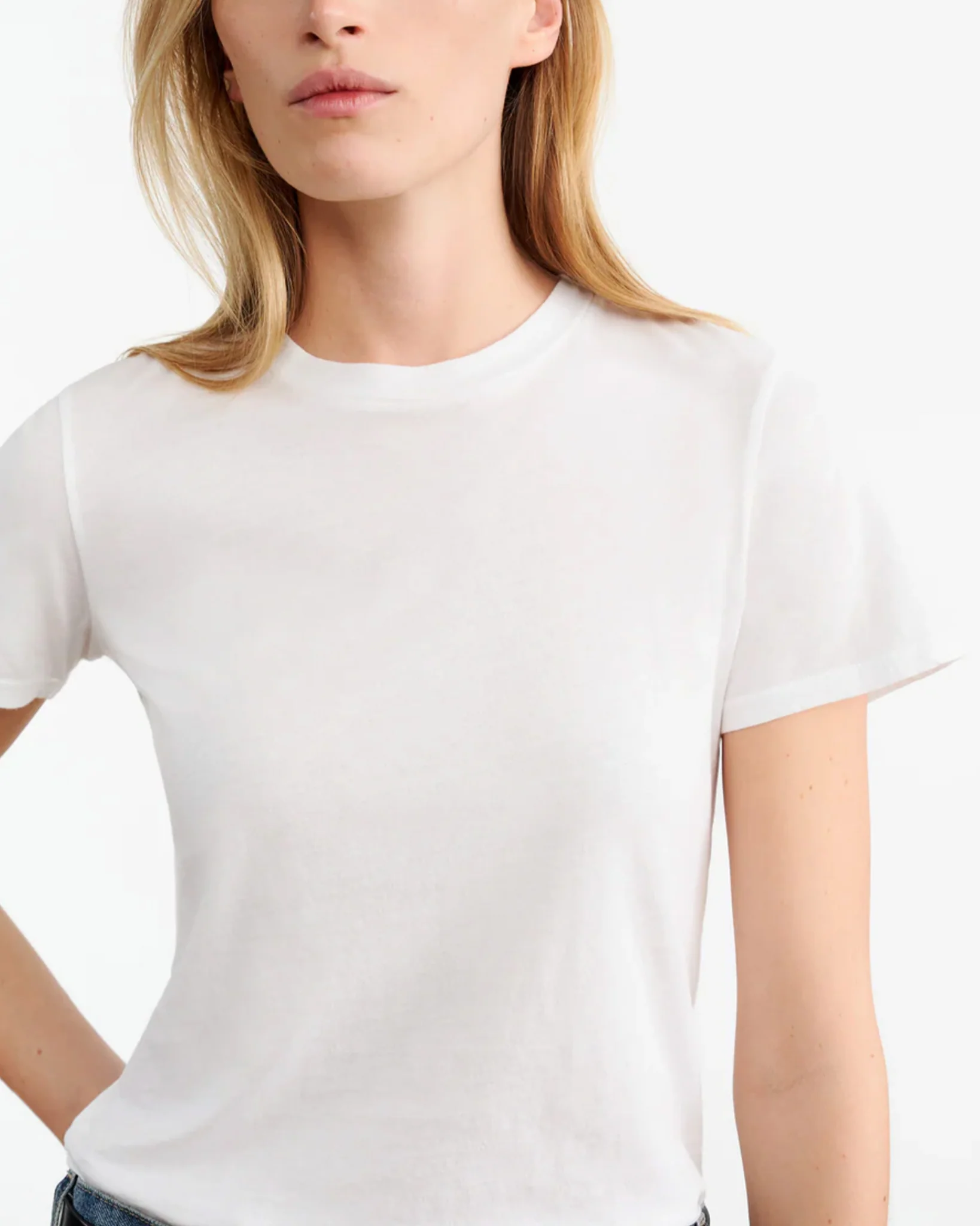 Mariela Crewneck Tee | White - Image 6