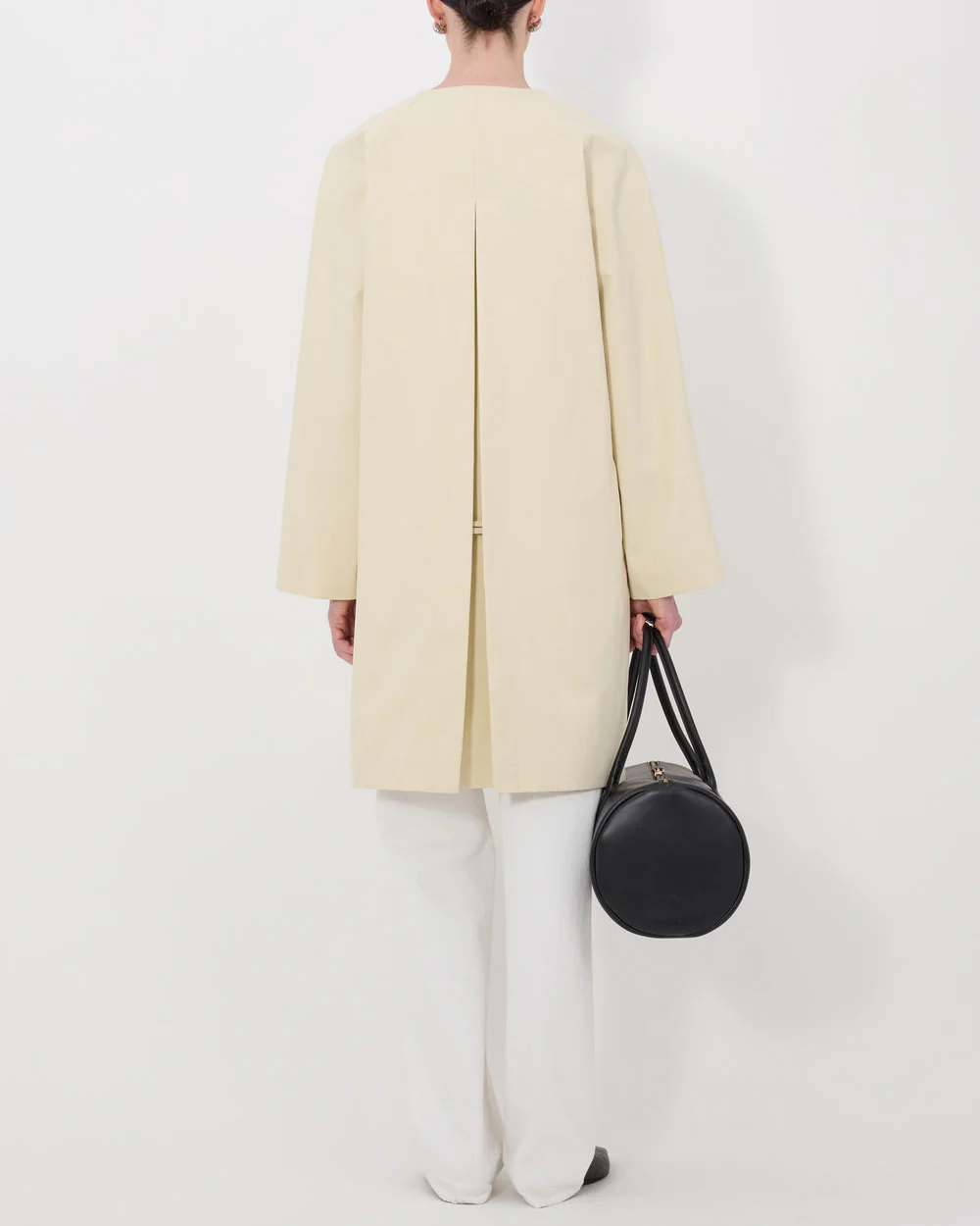 Merill Straight Coat | Beige - Image 5