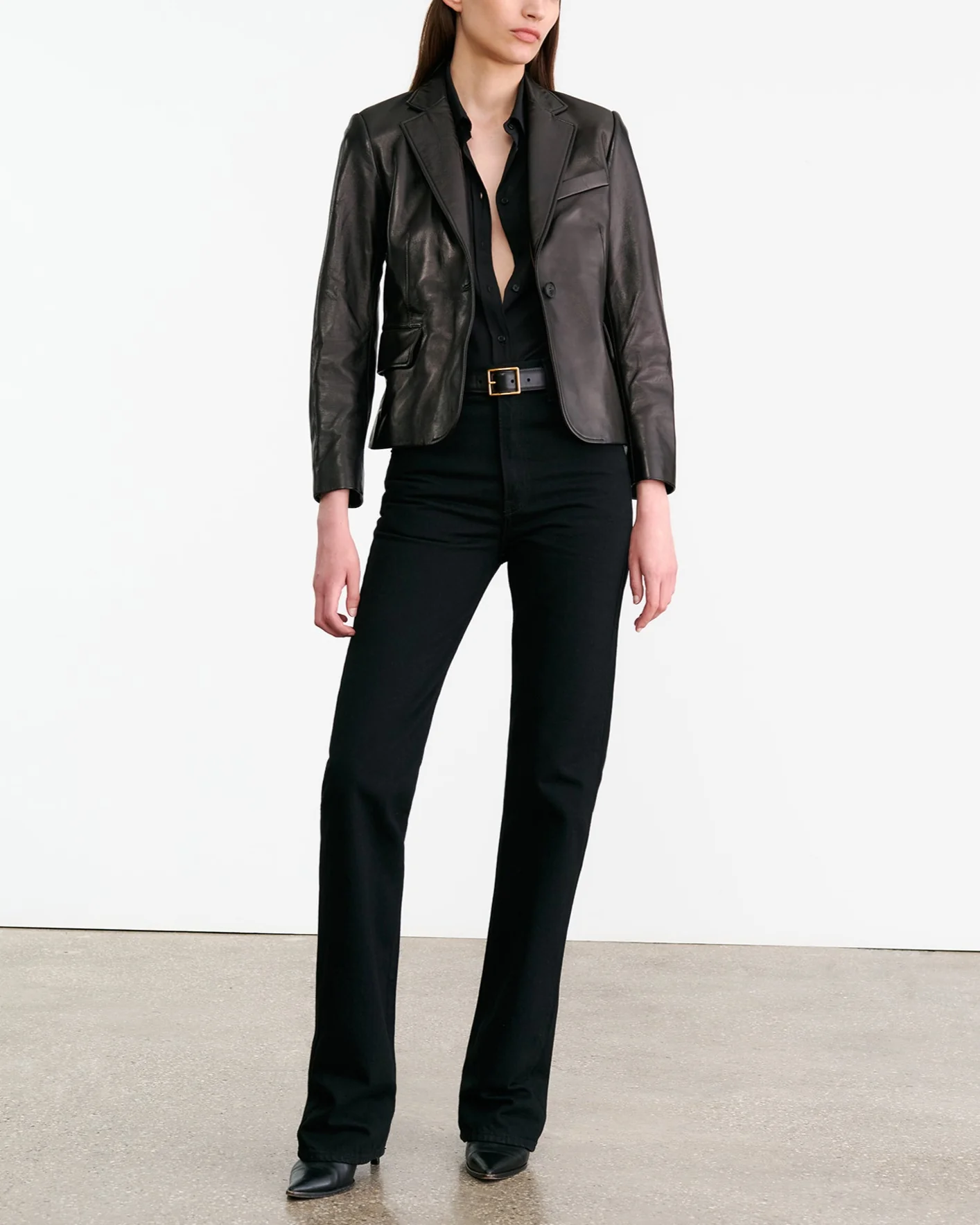 Pascale Leather Jacket | Black - Image 3