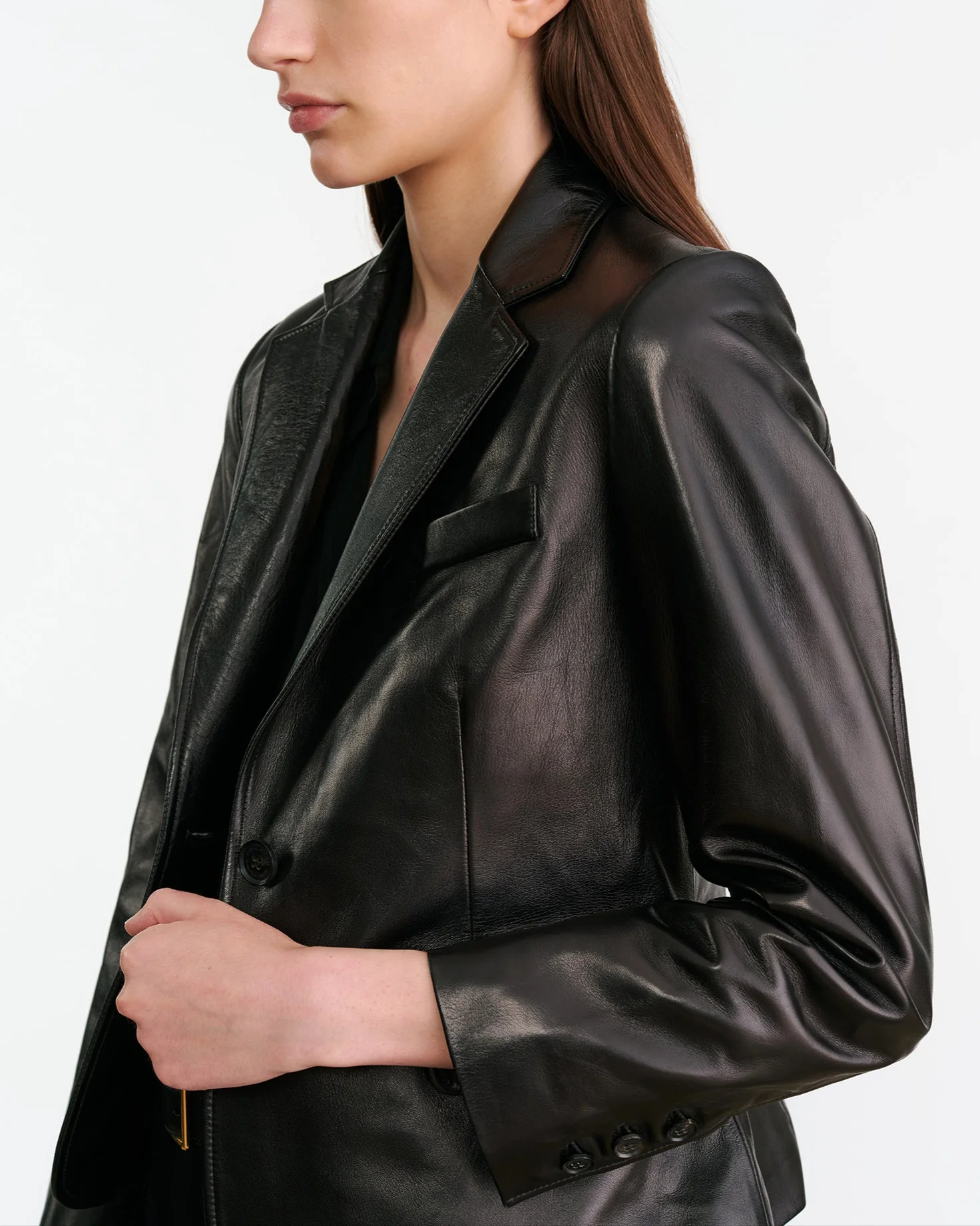 Pascale Leather Jacket | Black - Image 5