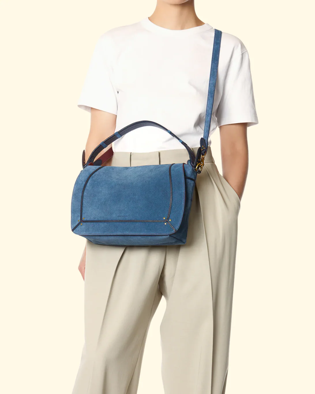 Pepito L | Split Suede Jeans - Image 4