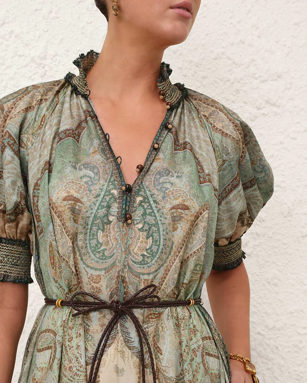 Wanderlust Billow Dress | Tapestry Teal - Image 3